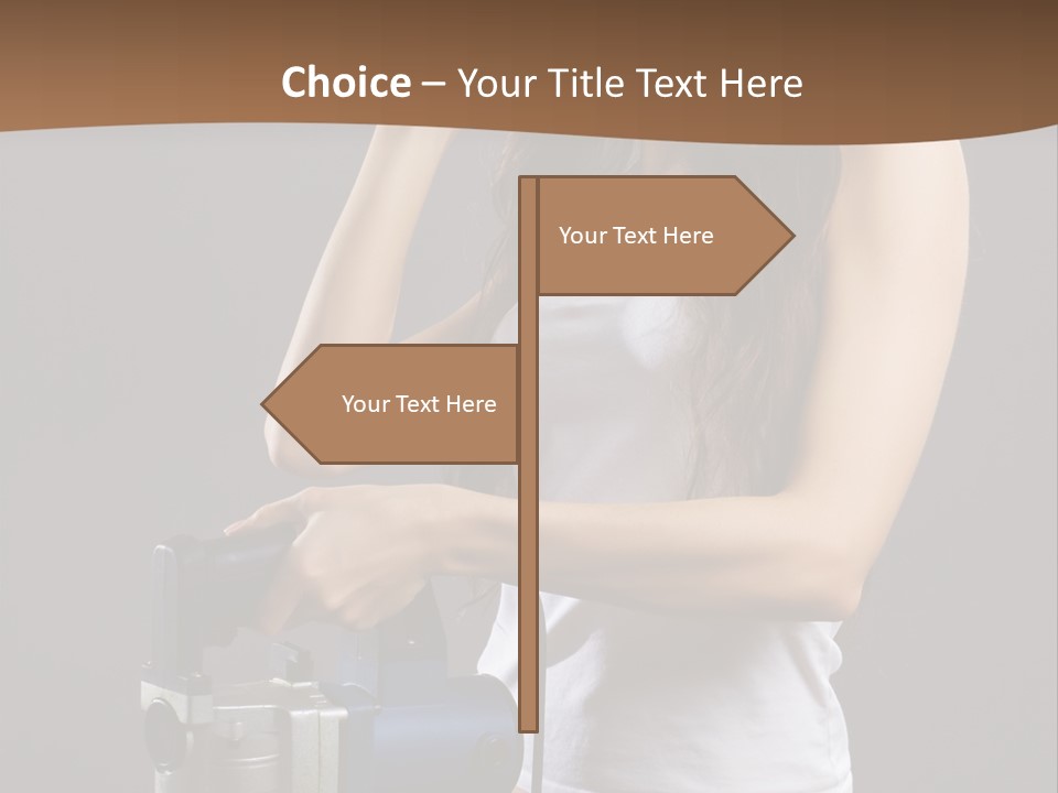 Woman Construction PowerPoint Template
