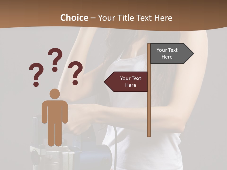 Woman Construction PowerPoint Template