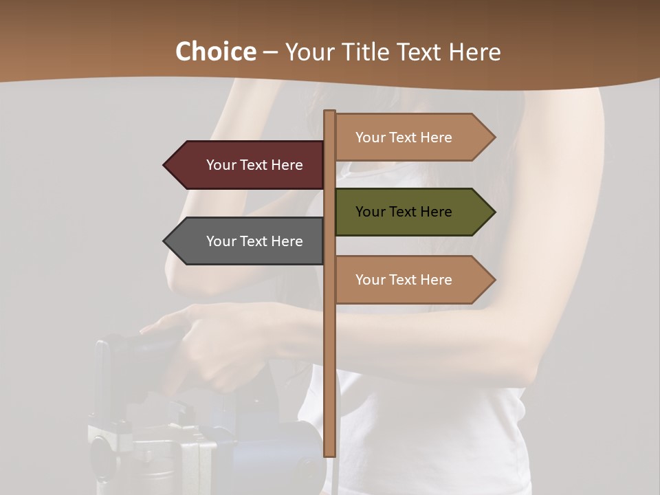 Woman Construction PowerPoint Template