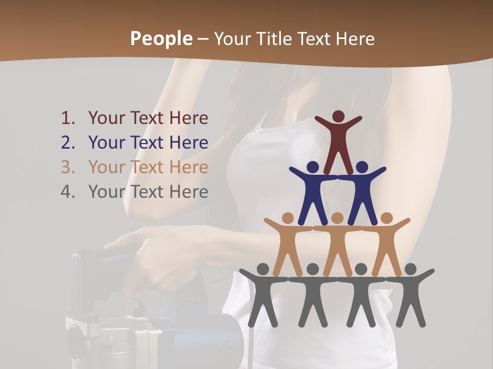 Woman Construction PowerPoint Template