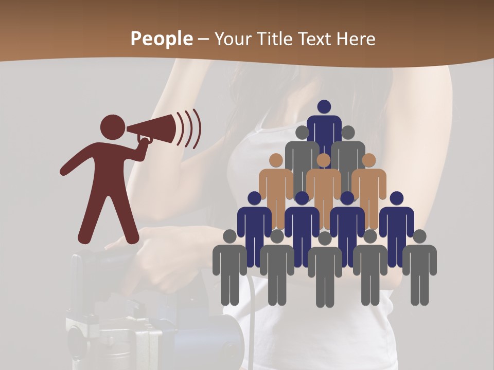 Woman Construction PowerPoint Template