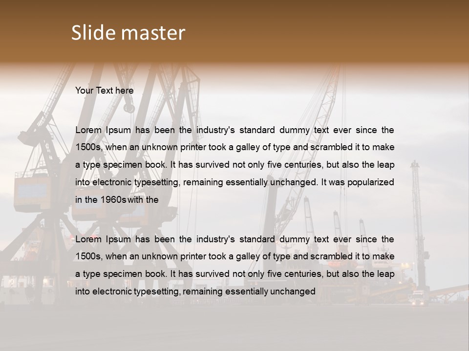 Fish Wheat Industry PowerPoint Template