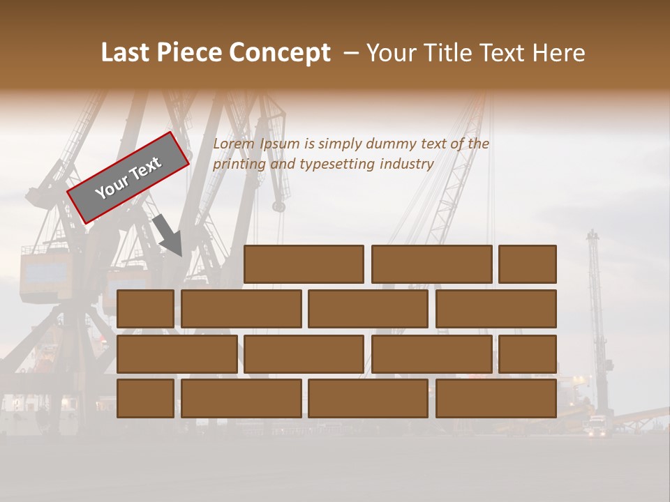 Fish Wheat Industry PowerPoint Template