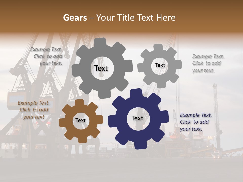 Fish Wheat Industry PowerPoint Template