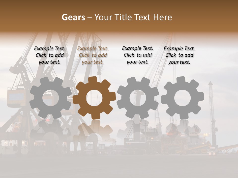 Fish Wheat Industry PowerPoint Template