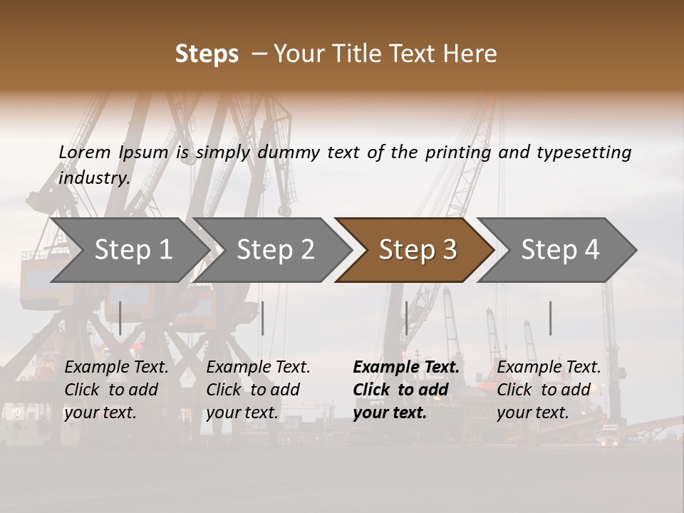Fish Wheat Industry PowerPoint Template
