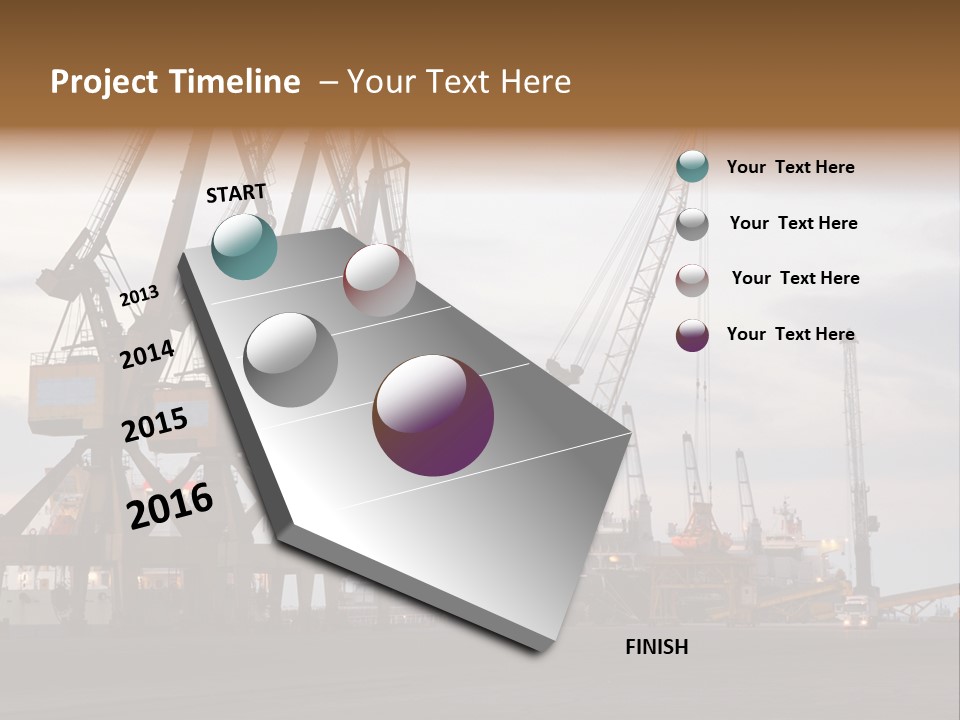 Fish Wheat Industry PowerPoint Template