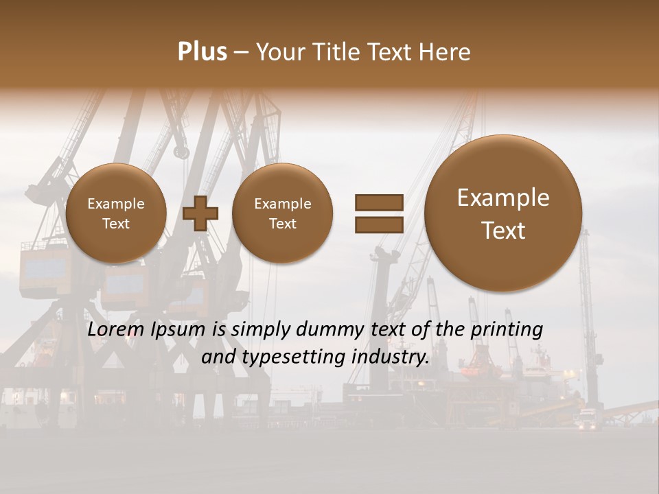 Fish Wheat Industry PowerPoint Template
