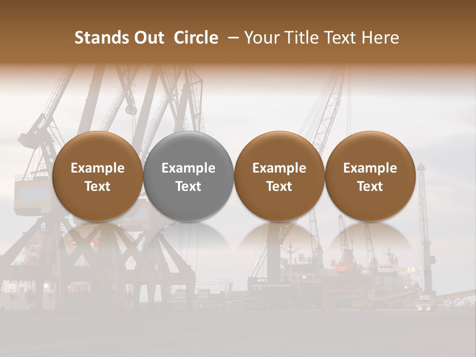 Fish Wheat Industry PowerPoint Template