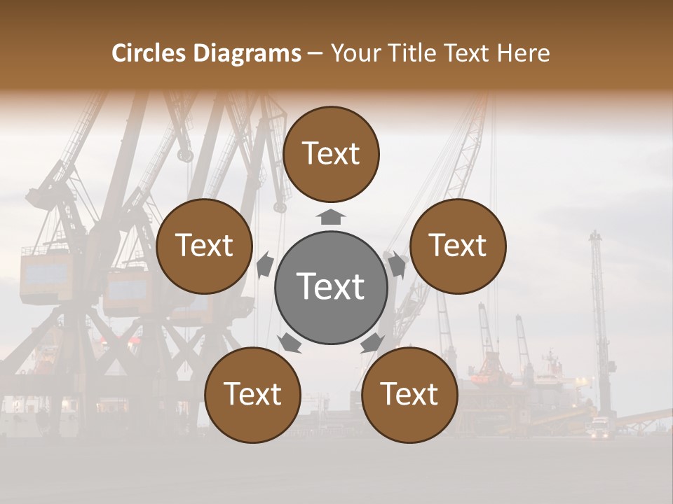 Fish Wheat Industry PowerPoint Template