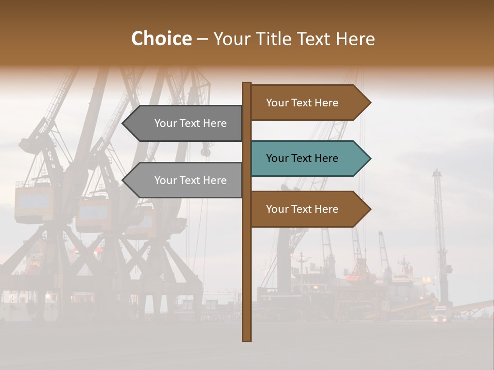 Fish Wheat Industry PowerPoint Template