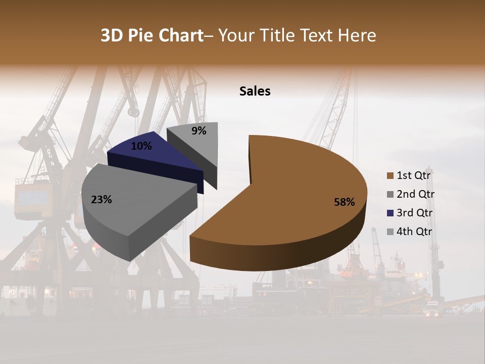 Fish Wheat Industry PowerPoint Template