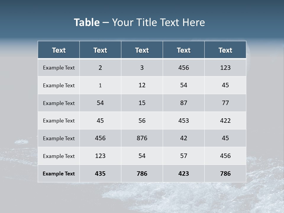 Full Moon Over The Sea PowerPoint Template