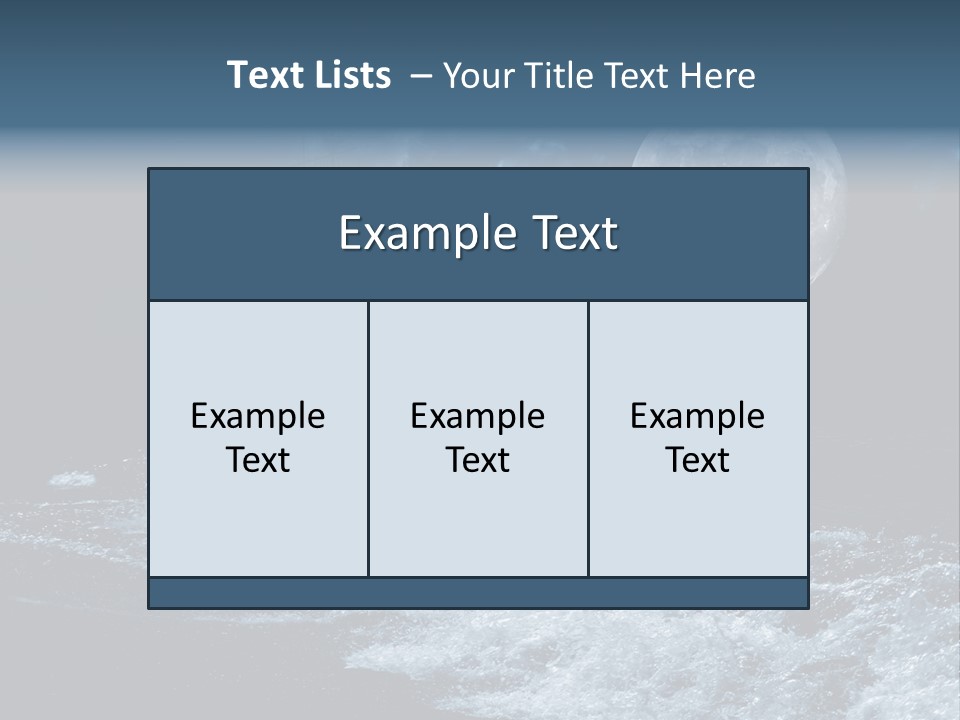 Full Moon Over The Sea PowerPoint Template