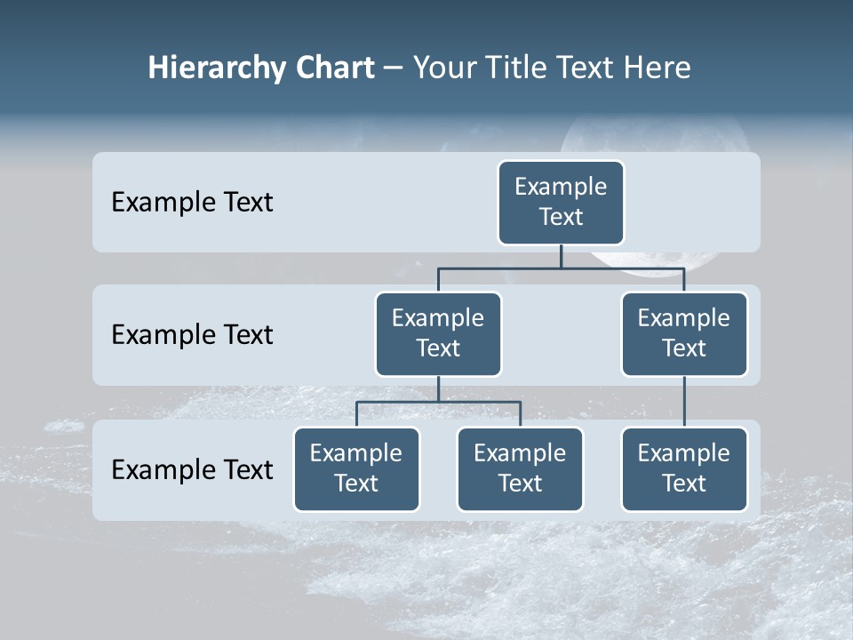 Full Moon Over The Sea PowerPoint Template