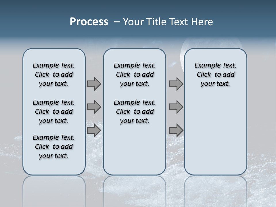 Full Moon Over The Sea PowerPoint Template