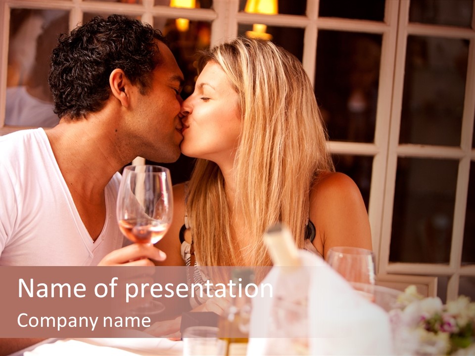 Romatic Couple PowerPoint Template