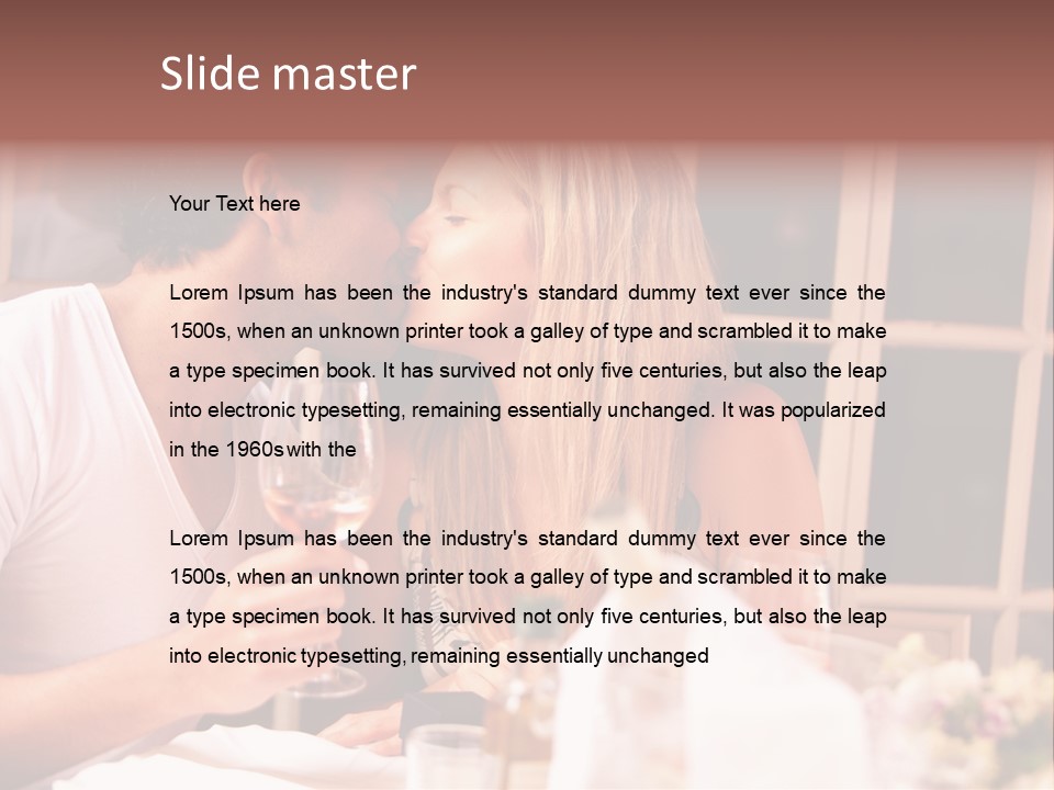 Romatic Couple PowerPoint Template