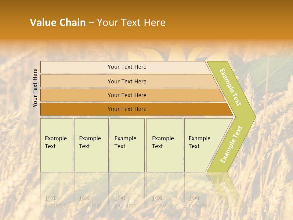 Wheat And Sunflower PowerPoint Template