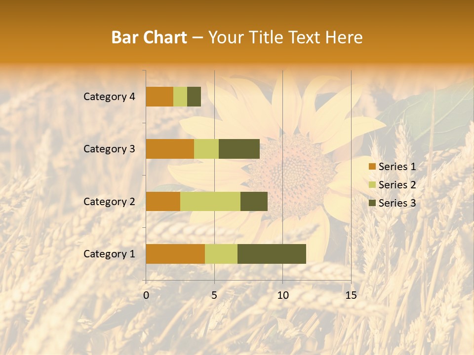 Wheat And Sunflower PowerPoint Template