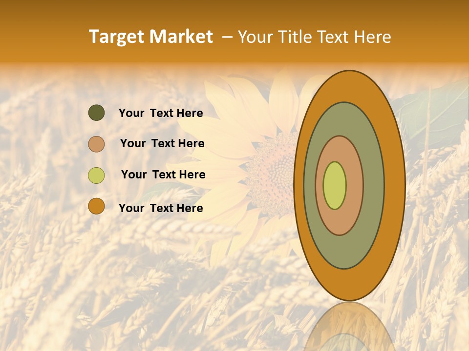 Wheat And Sunflower PowerPoint Template