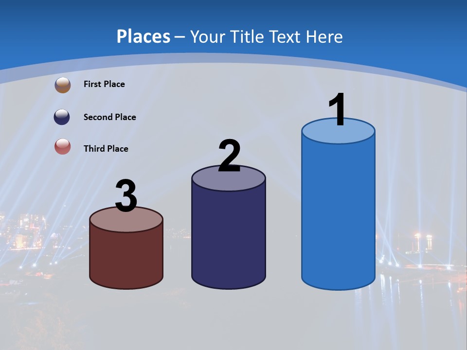 Night City Lights PowerPoint Template