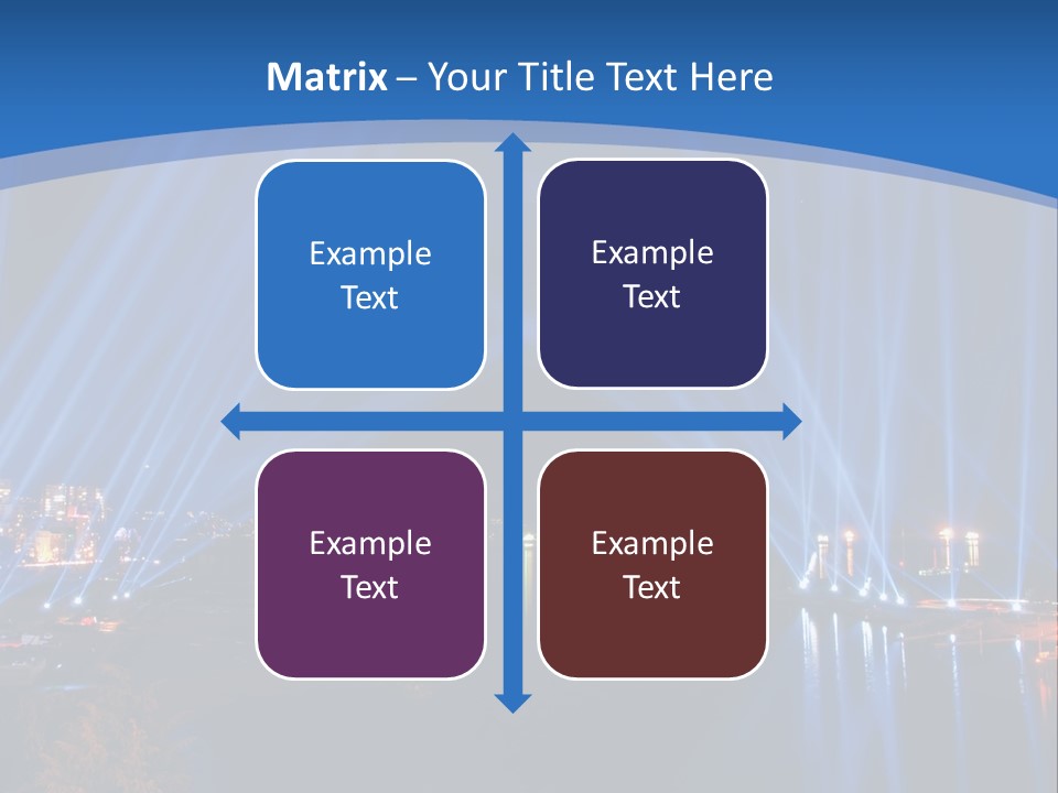 Night City Lights PowerPoint Template