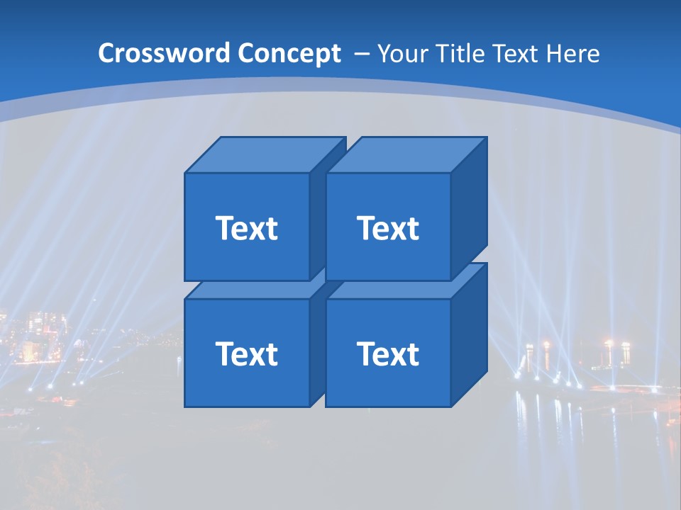 Night City Lights PowerPoint Template