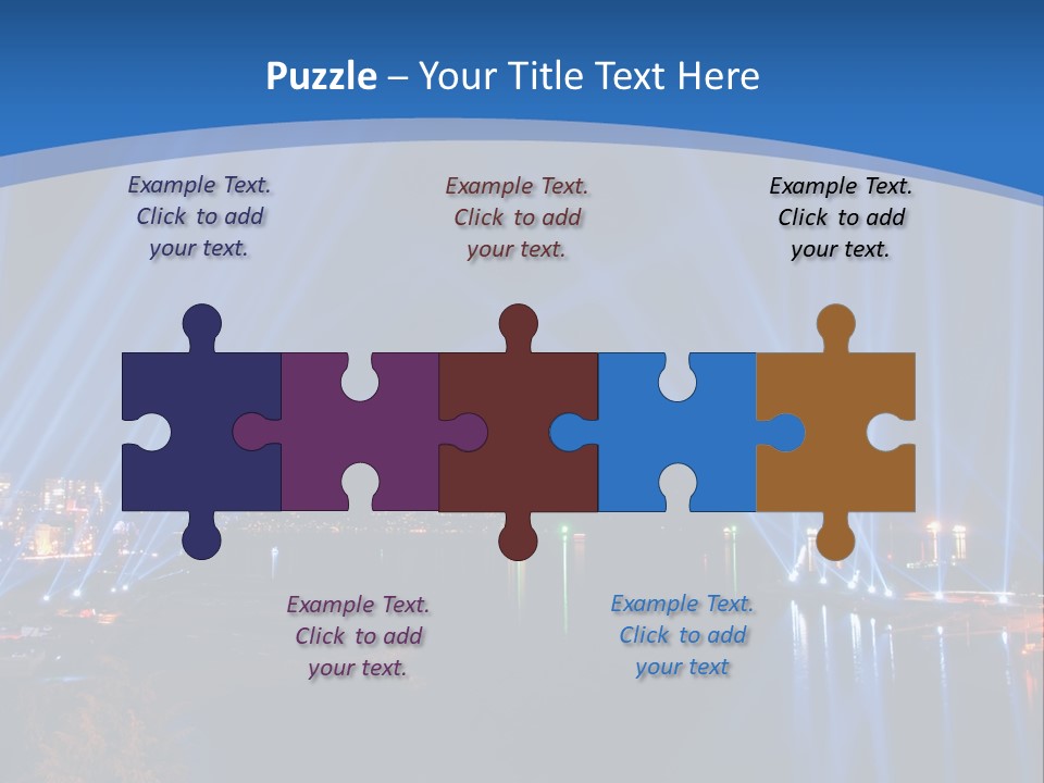 Night City Lights PowerPoint Template