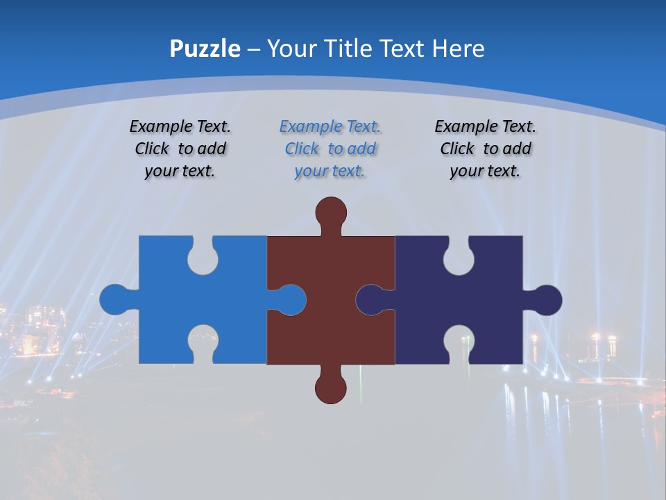 Night City Lights PowerPoint Template