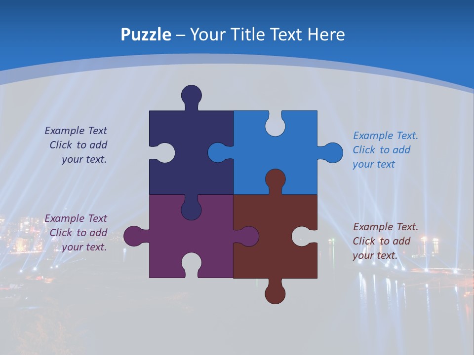 Night City Lights PowerPoint Template