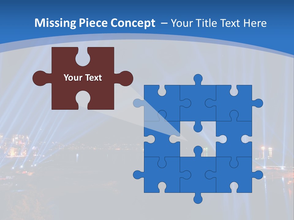 Night City Lights PowerPoint Template