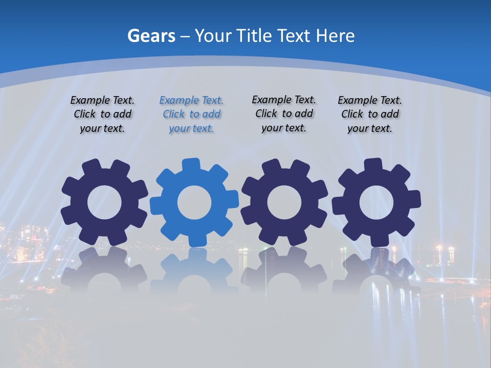 Night City Lights PowerPoint Template