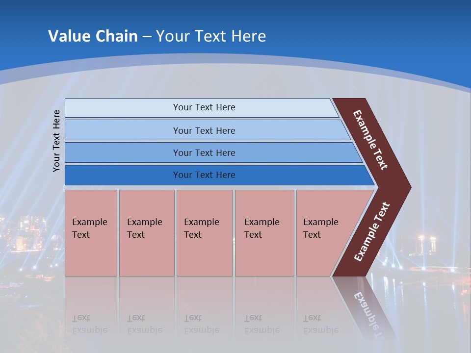 Night City Lights PowerPoint Template
