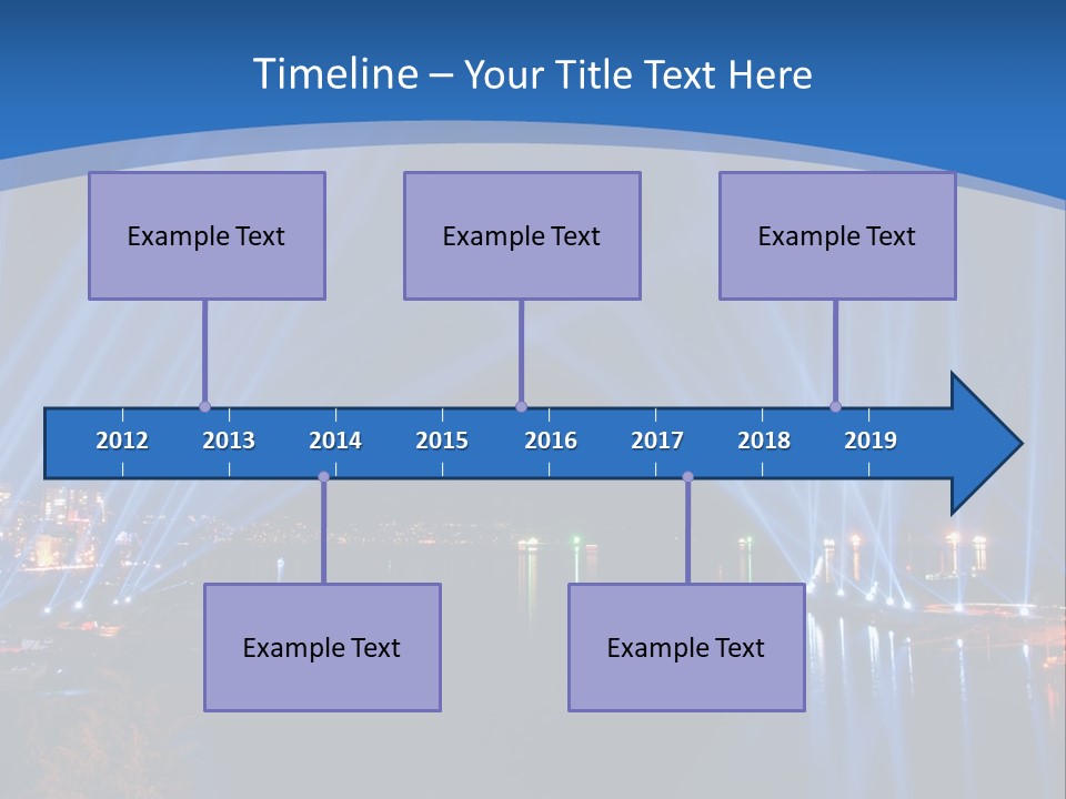 Night City Lights PowerPoint Template