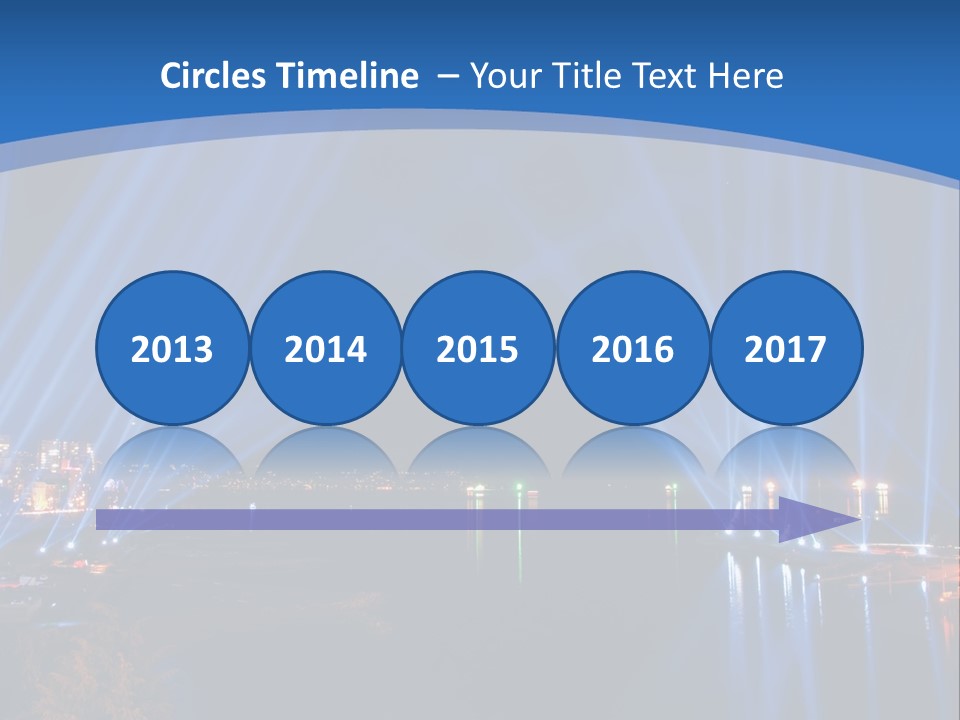 Night City Lights PowerPoint Template