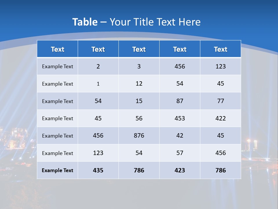 Night City Lights PowerPoint Template