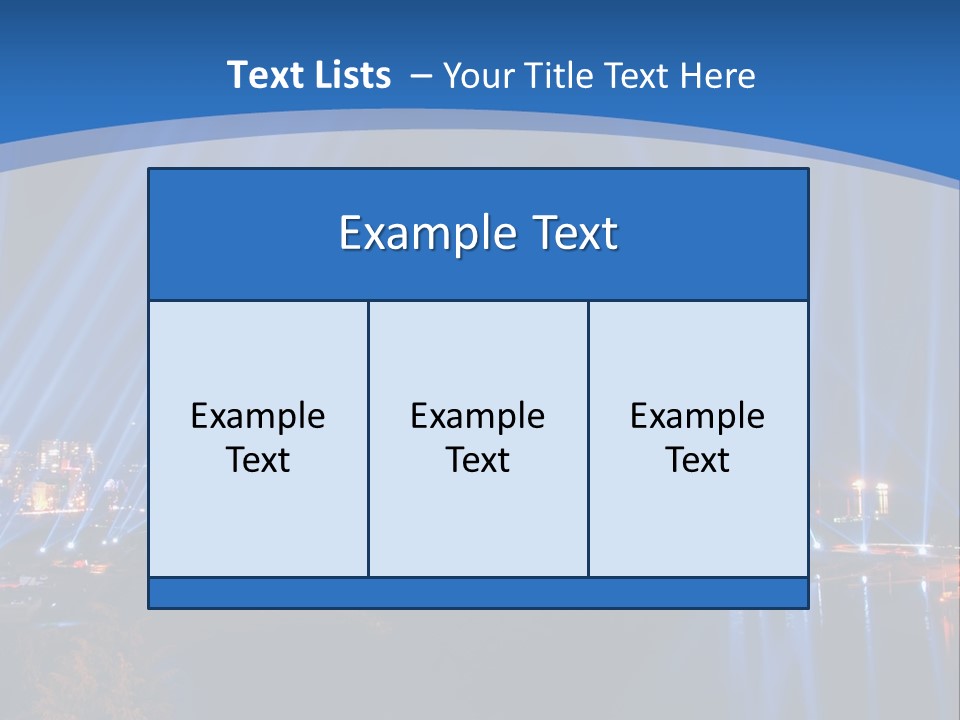 Night City Lights PowerPoint Template