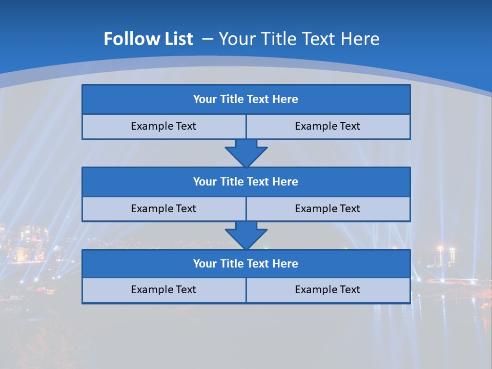 Night City Lights PowerPoint Template