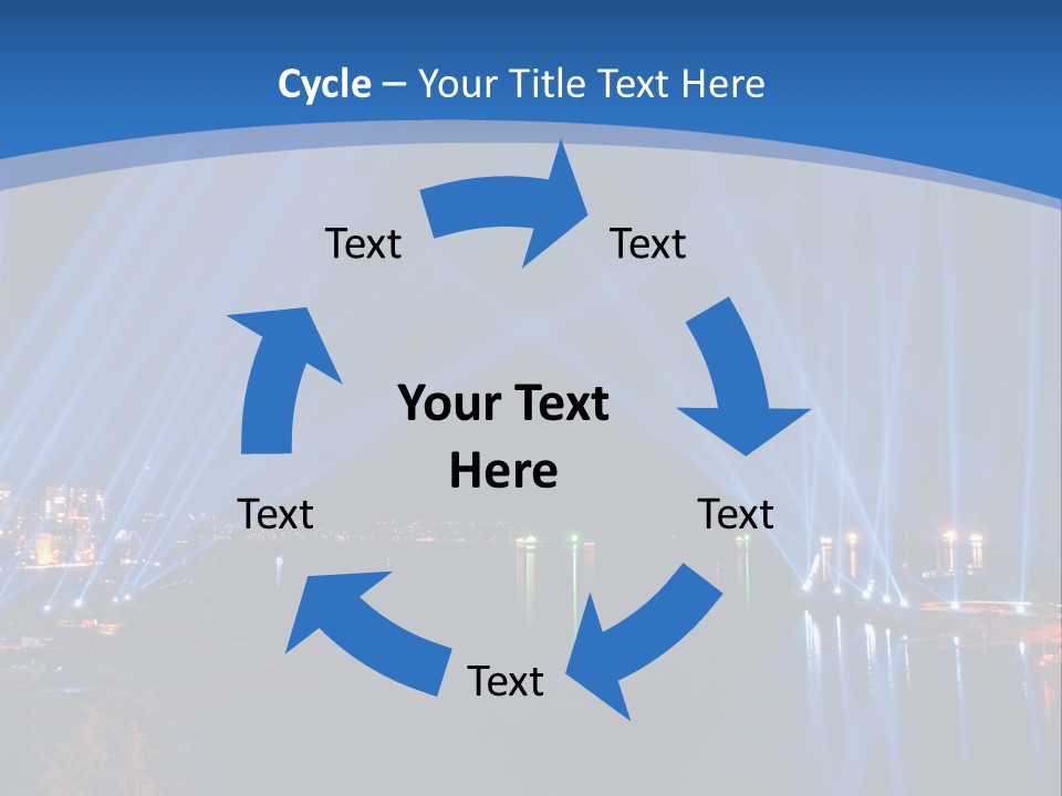 Night City Lights PowerPoint Template