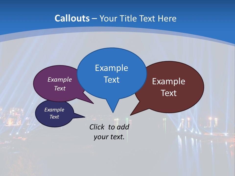 Night City Lights PowerPoint Template