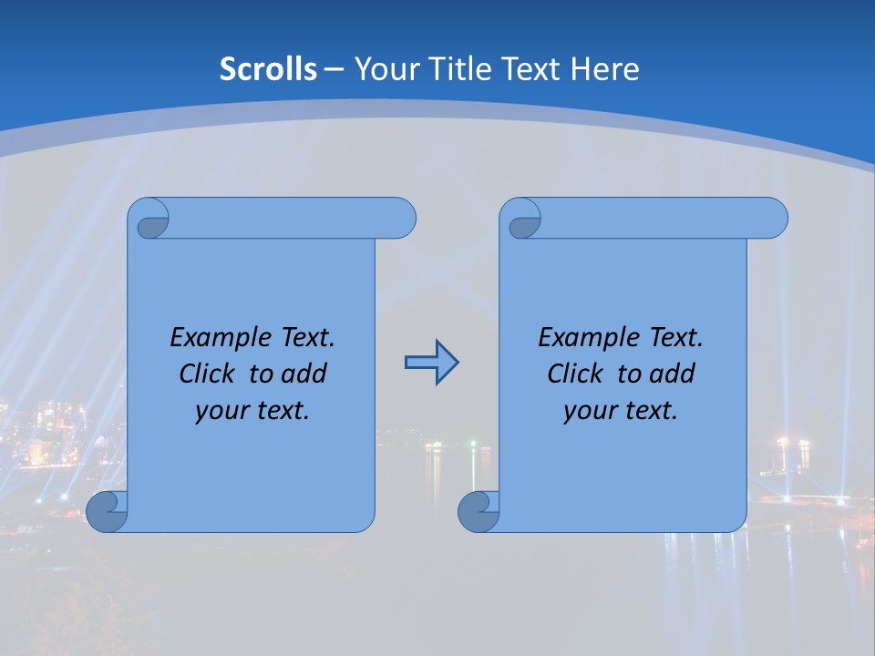Night City Lights PowerPoint Template