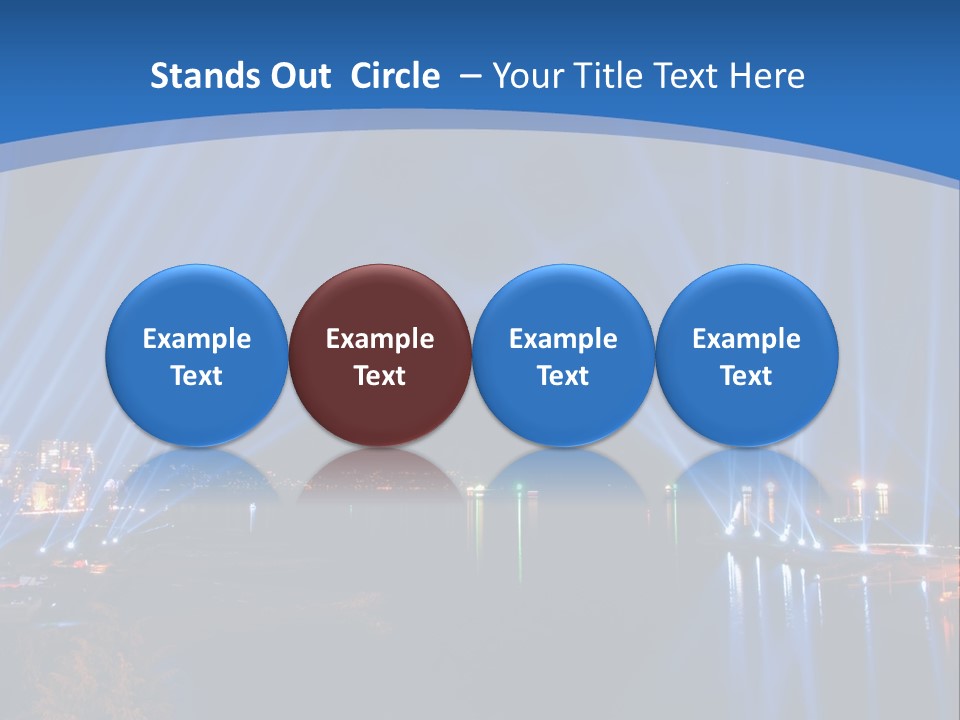 Night City Lights PowerPoint Template