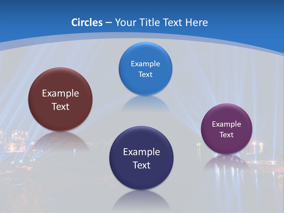 Night City Lights PowerPoint Template