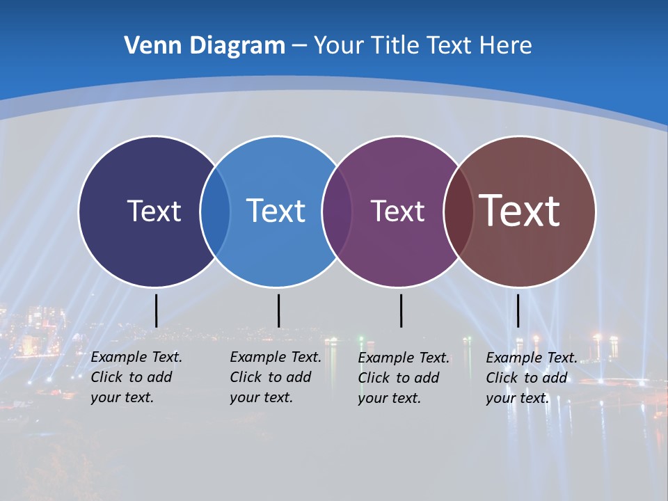 Night City Lights PowerPoint Template