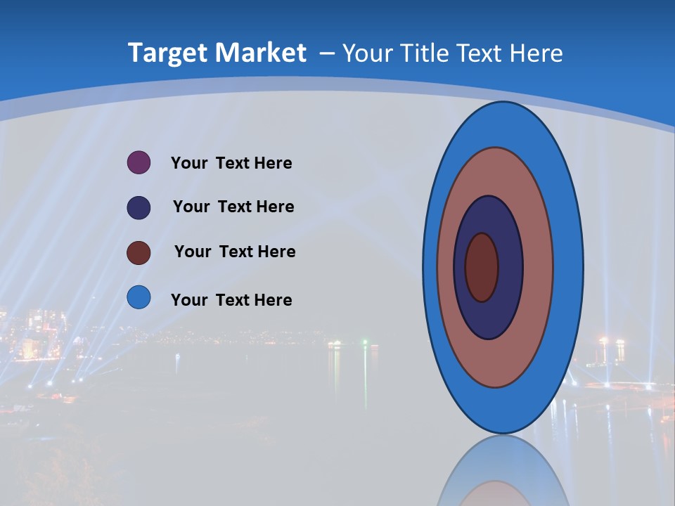 Night City Lights PowerPoint Template