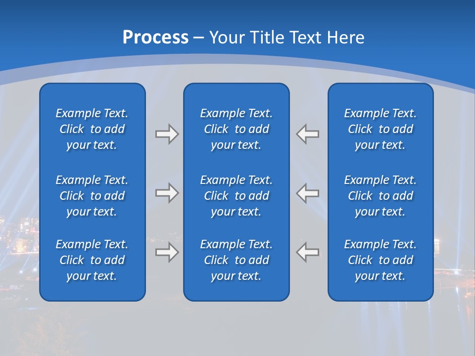 Night City Lights PowerPoint Template