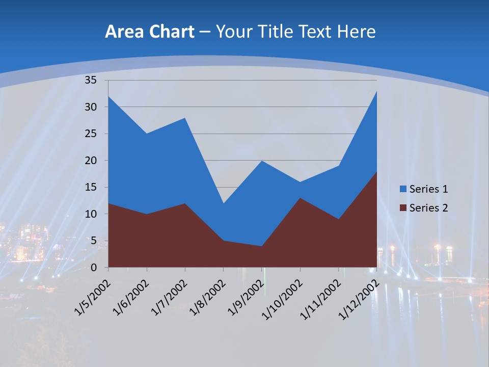 Night City Lights PowerPoint Template