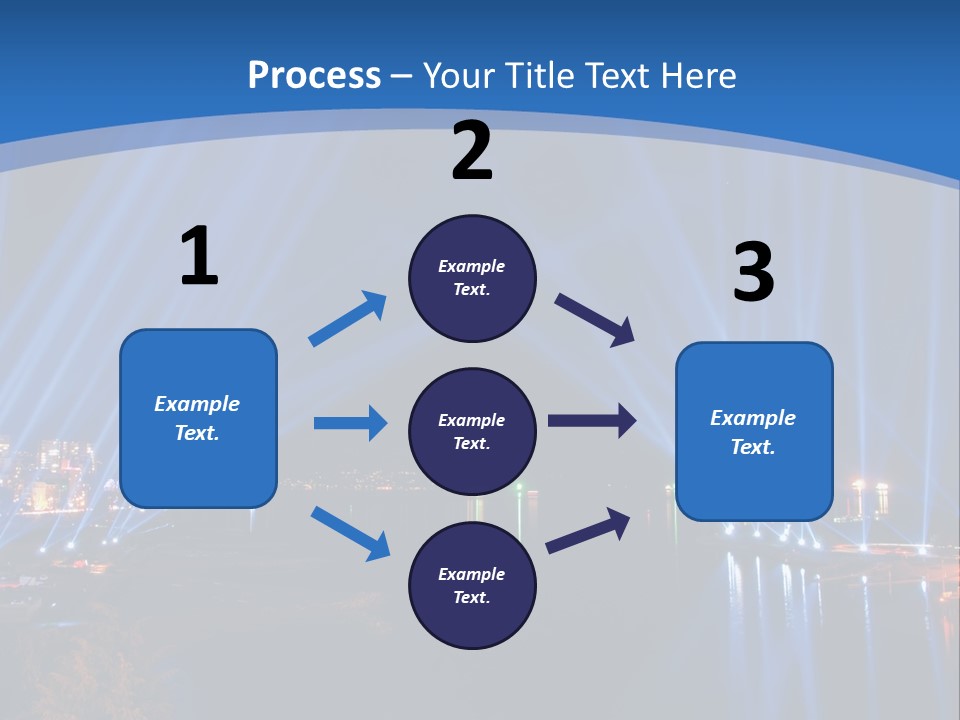 Night City Lights PowerPoint Template