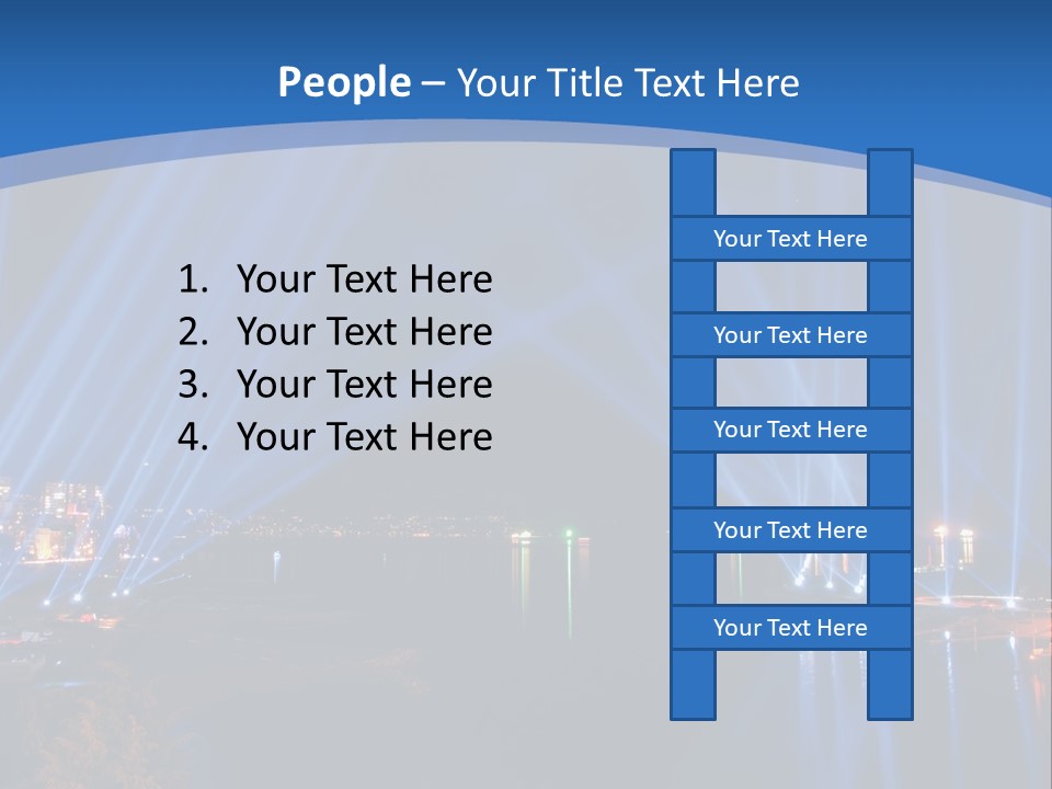 Night City Lights PowerPoint Template